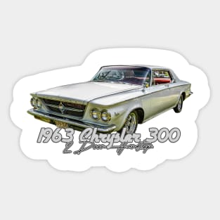 1963 Chrysler 300 2 Door Hardtop Sticker